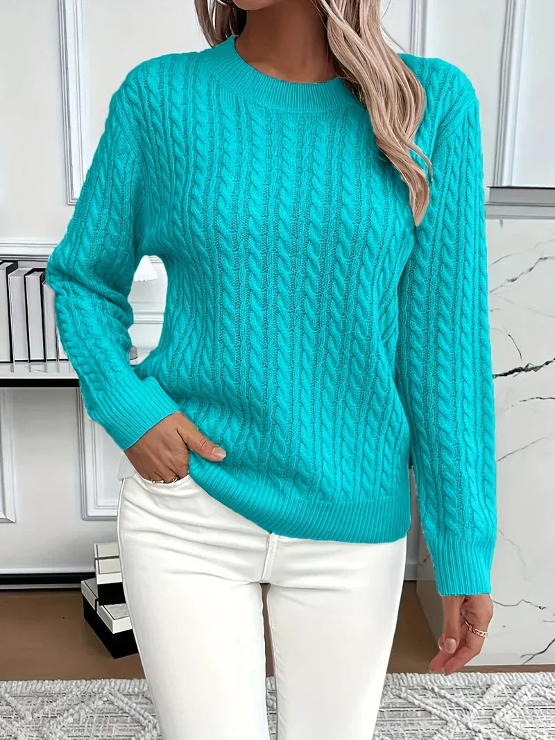 Quinisha – Strickpullover Mit Zopfmuster