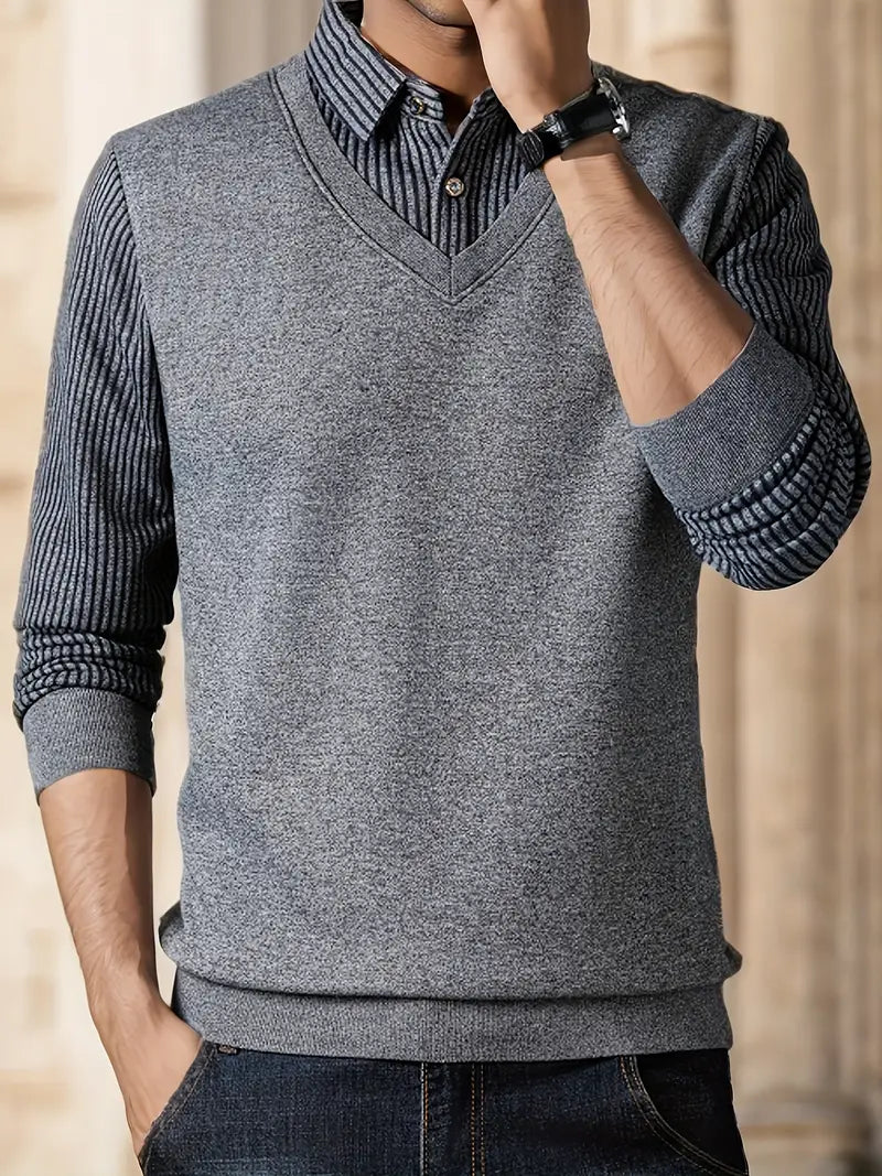 Leroy – Lässiger Langarm Strickpullover