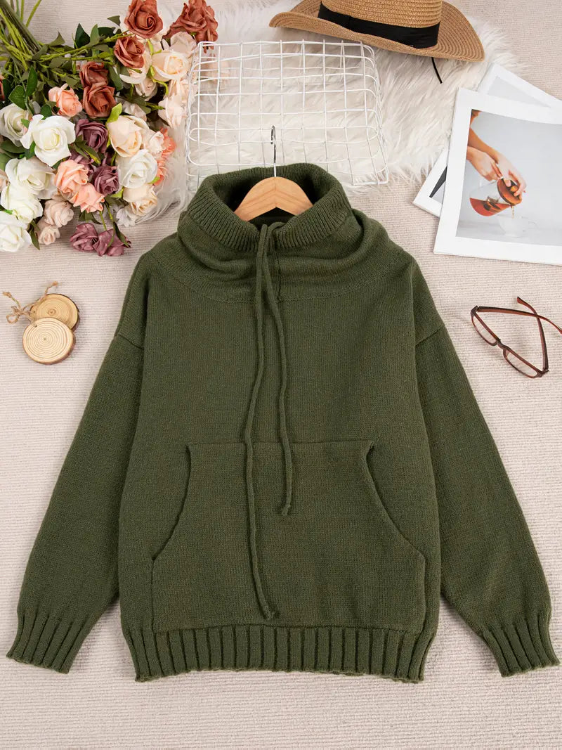 Natala - Strickpullover Mit Kängurutasche