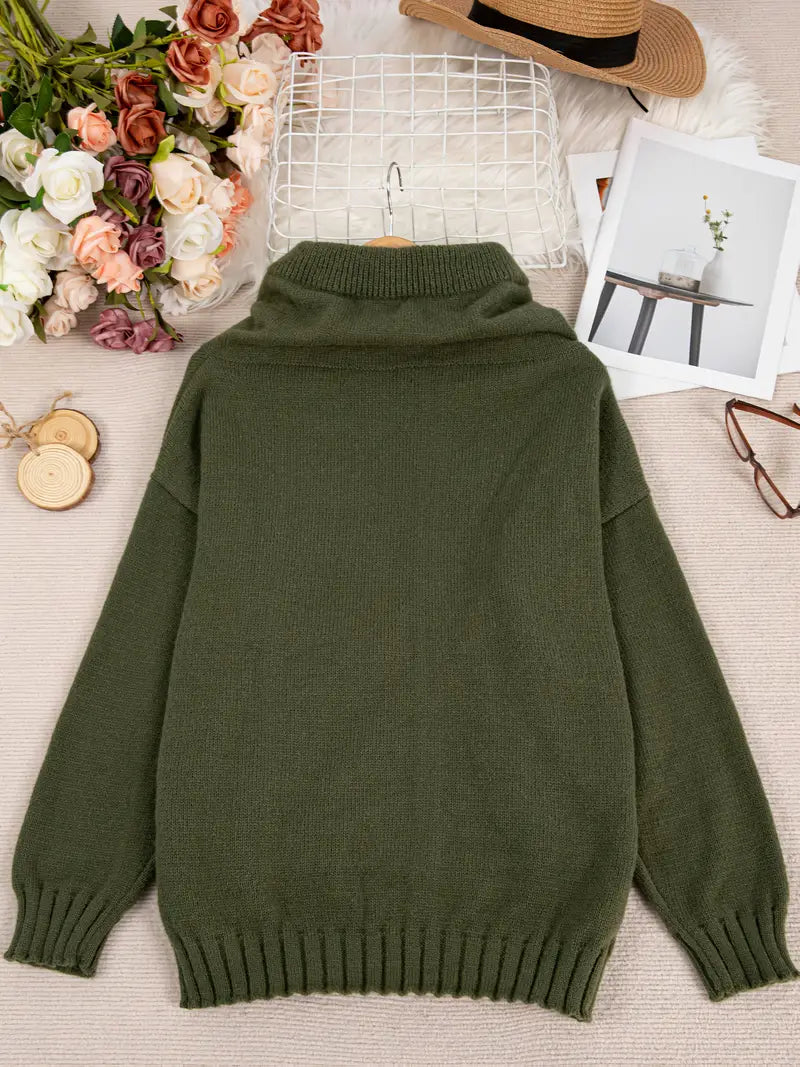 Natala - Strickpullover Mit Kängurutasche