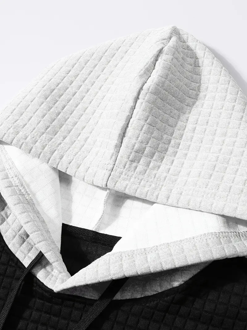 Arvid – Kapuzenpullover Mit Farbblock Struktur