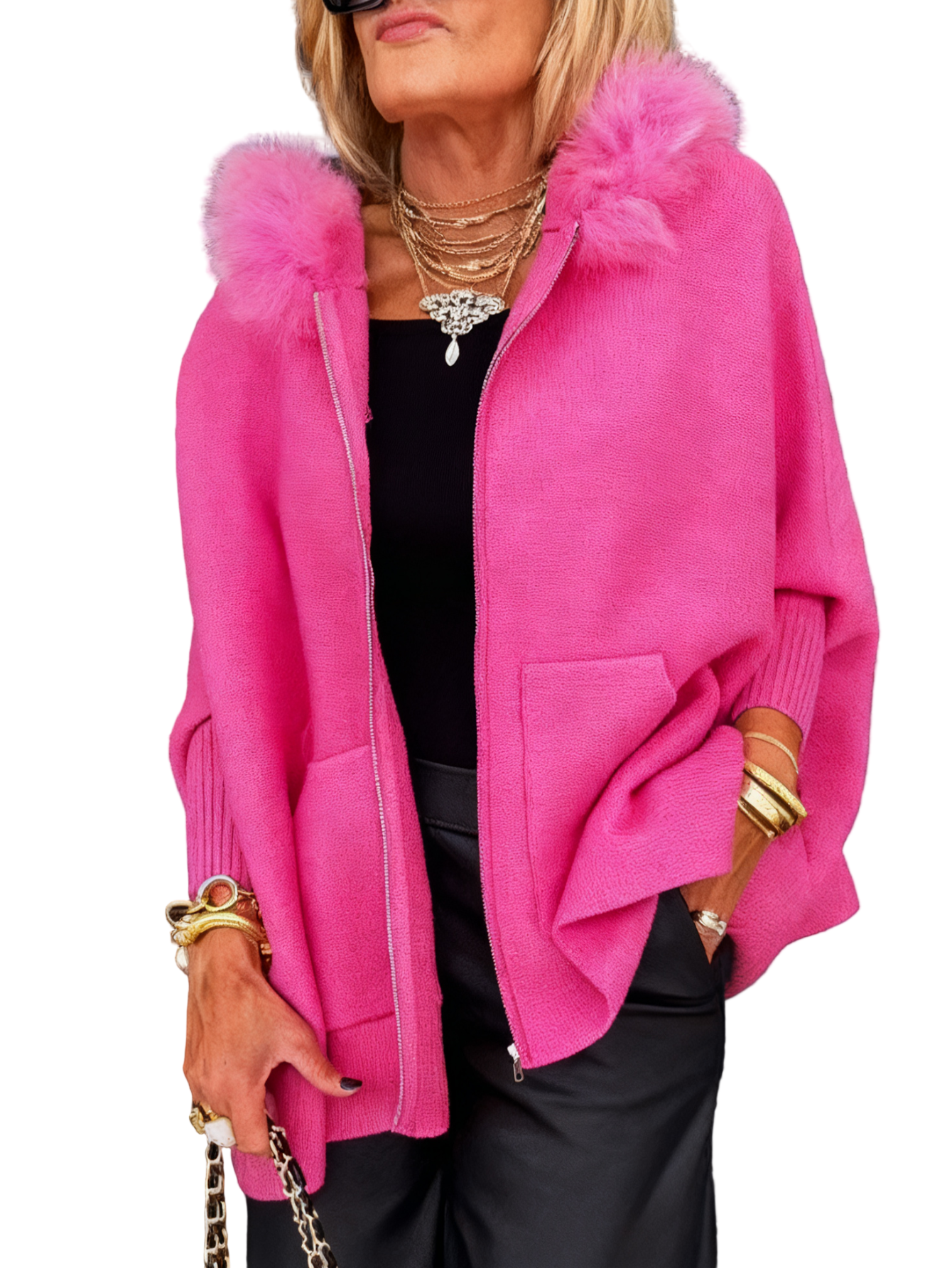 Anouka – Langarm Kapuzenpullover Mit Reißverschluss