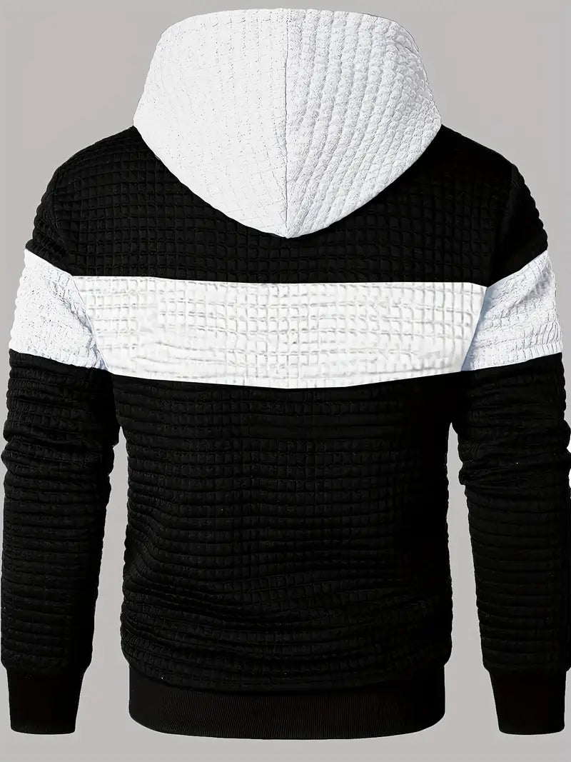 Arvid – Kapuzenpullover Mit Farbblock Struktur