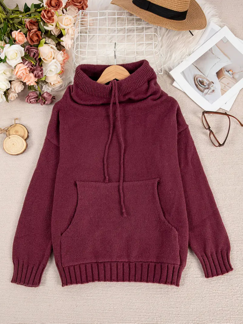 Natala - Strickpullover Mit Kängurutasche