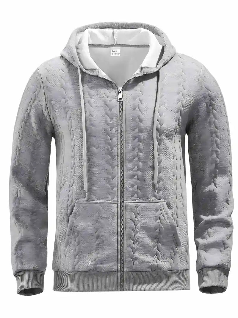 Philipp – Lässiger Kapuzenpullover Mit Reißverschluss Und Langen Ärmeln