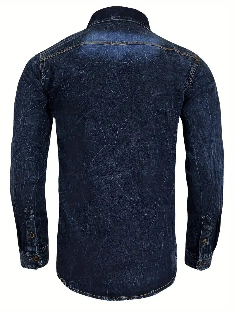 Angelo – Jeanshemd Mit Knopfleiste Und Aufgesetzten Taschen