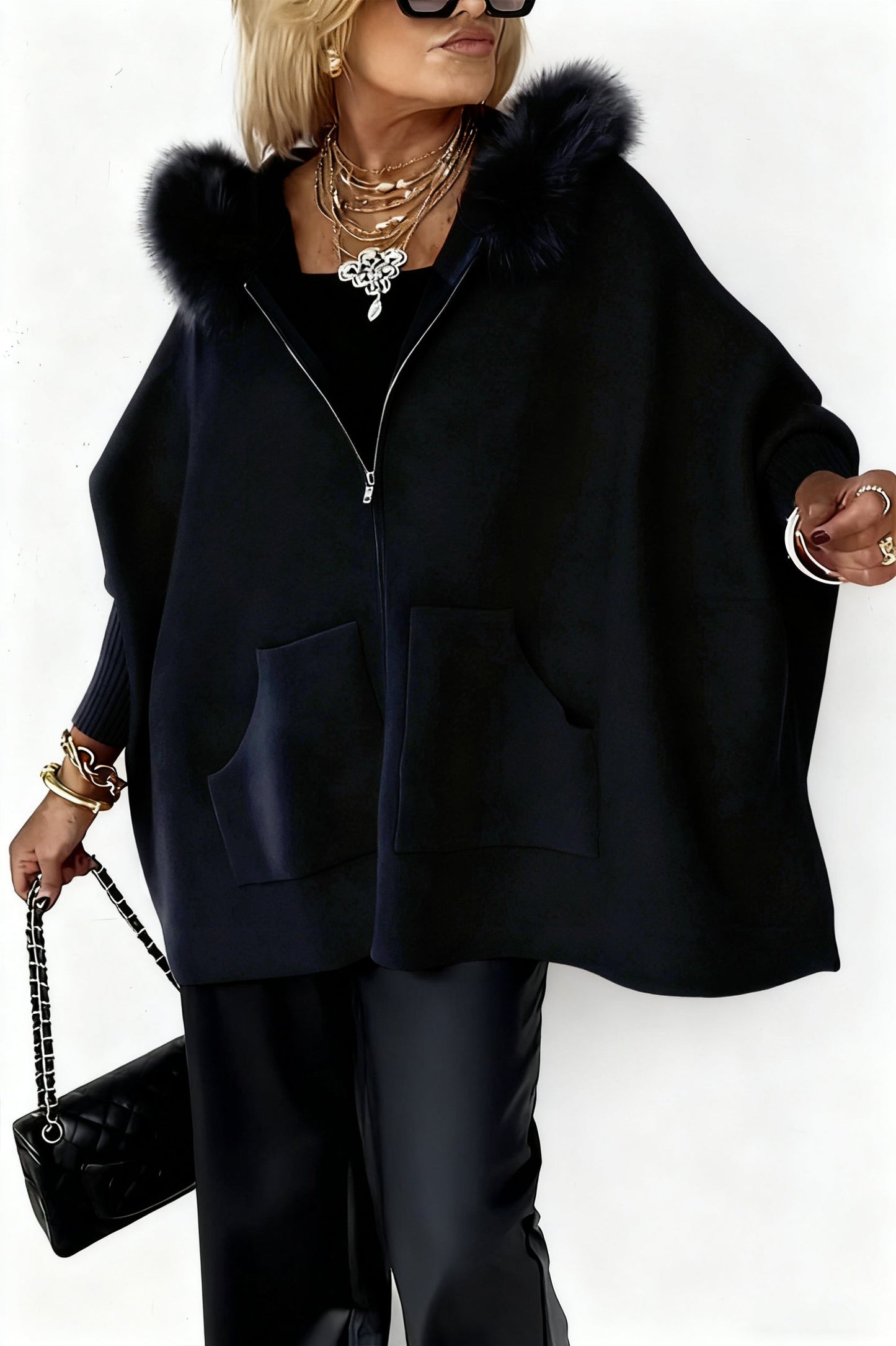 Anouka – Langarm Kapuzenpullover Mit Reißverschluss