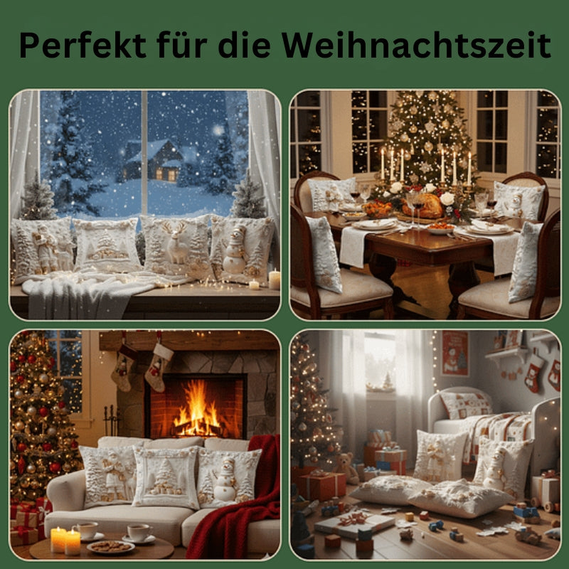 CozyFest – Weihnachtlich Gestalteter Kissenbezug Für Wohnkultur