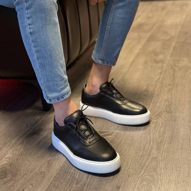 Corentin - Turnschuh Mit Dicker Sohle Aus Leder