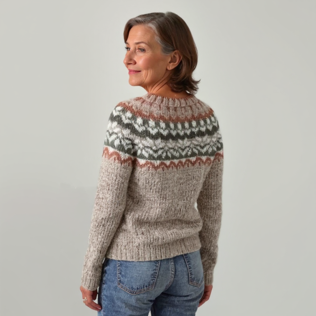Cafferata - Klassischer Isländischer Strick Pullover Aus Wolle